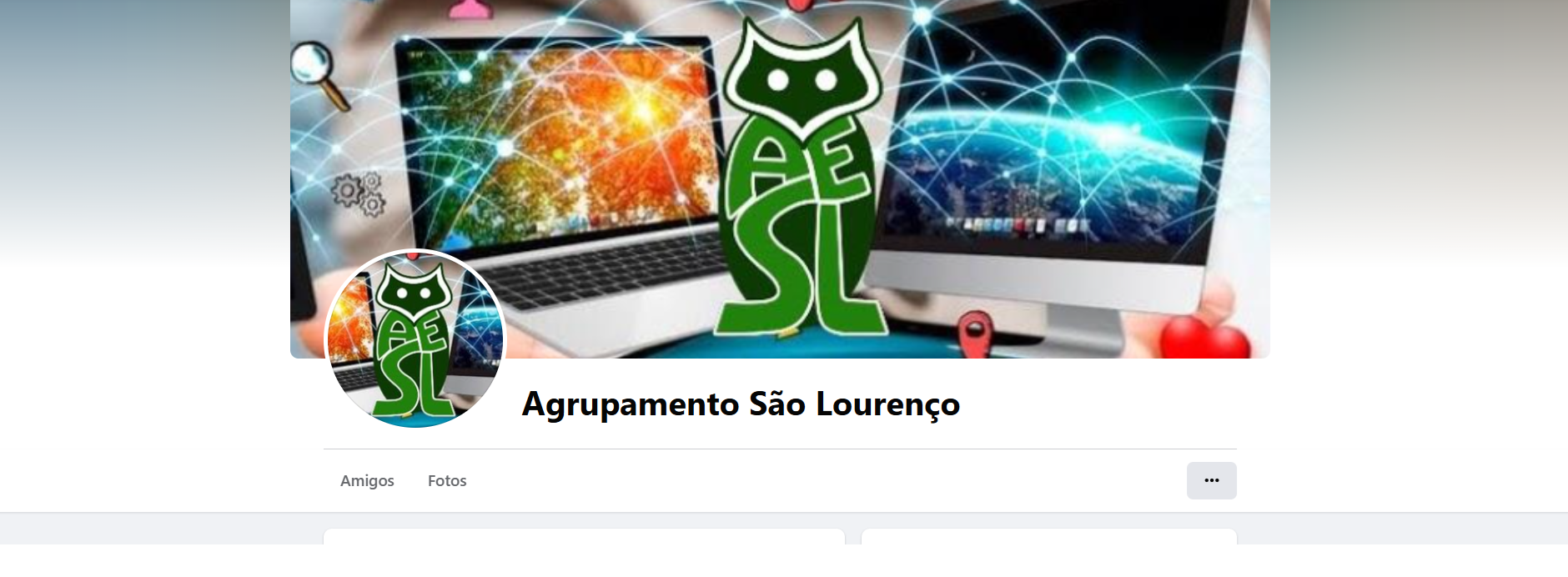 Nova página do facebook do Agrupamento